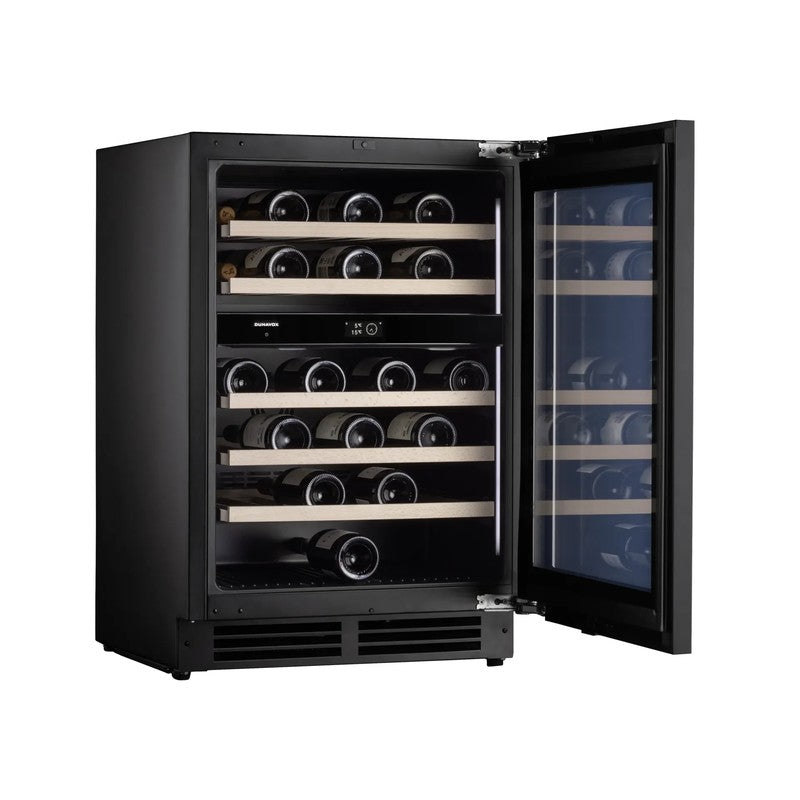 Dunavox FLOW-41 Dual Zone Built In Wine Cooler 41 Bottle, 88cm Height