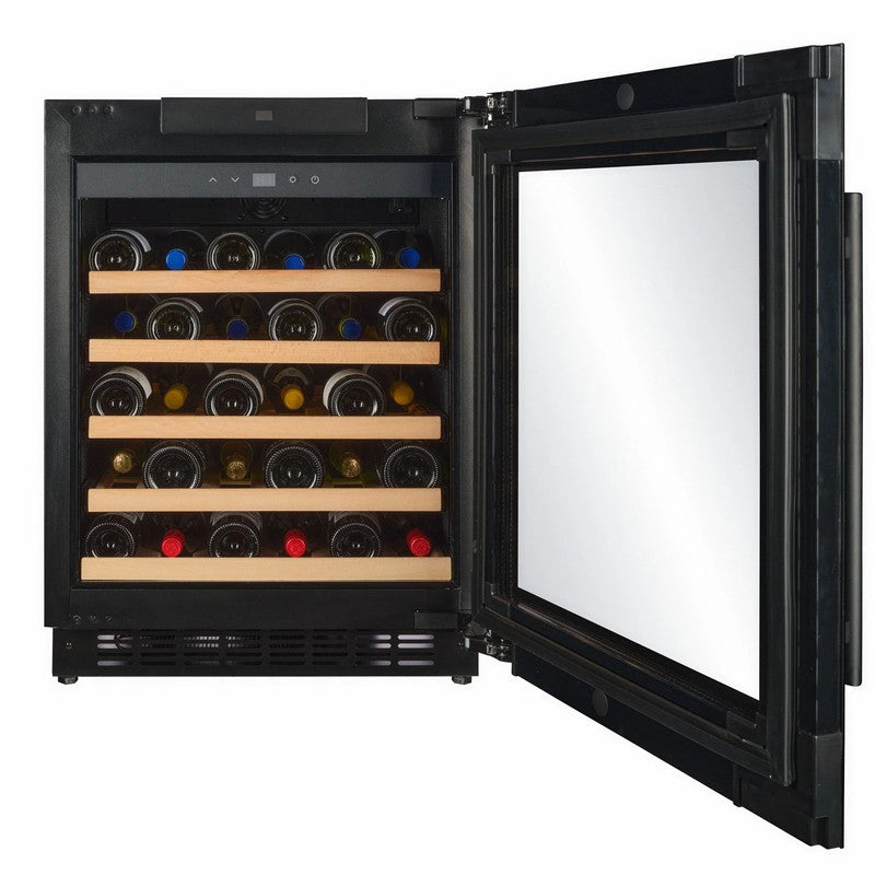 CELLA Kitchenline Stainless Steel Undercounter Wine Cooler 600mm, Stainless Steel