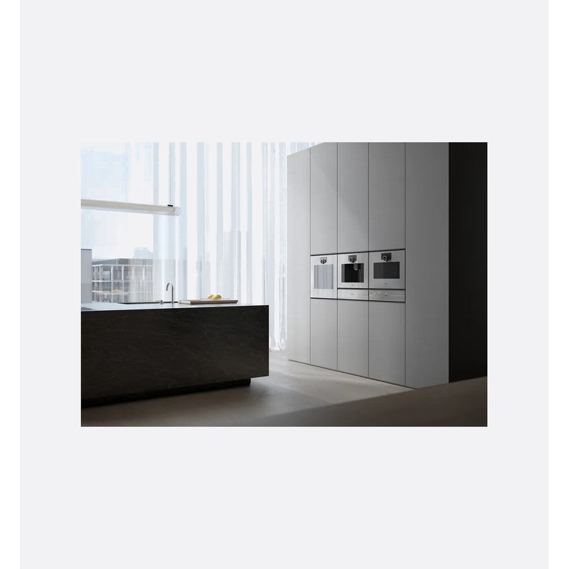Gaggenau Minimalistic Series GS220130 Stainless Steel Built-In Combination Steam Oven 60cm, Sterling