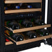 CELLA W34-SSH Stainless Steel Undercounter Wine Cooler 600mm, 36 Burgundy Bottles