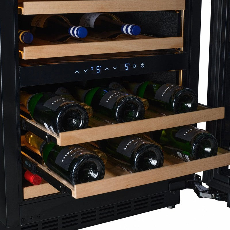 CELLA W34-SSH Stainless Steel Undercounter Wine Cooler 600mm, 36 Burgundy Bottles