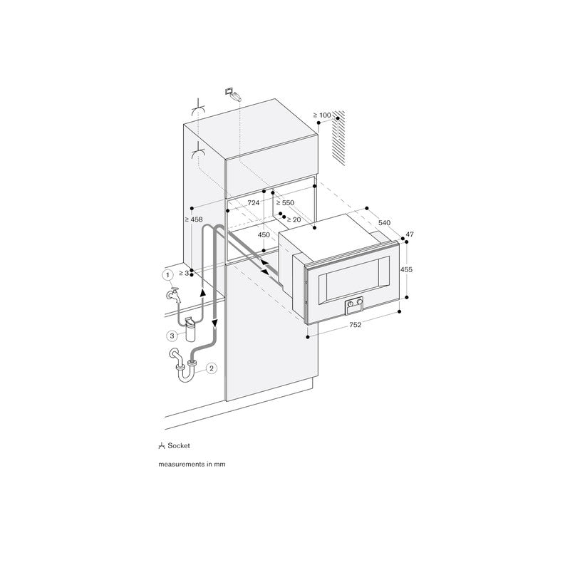 Gaggenau 400 Series BS485112 Stainless Steel Combi-Steam Oven 76cm, Left Hand Hinge