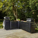 Cozze Outdoor Kitchen 180 Stainless Steel Outdoor Kitchen Unit