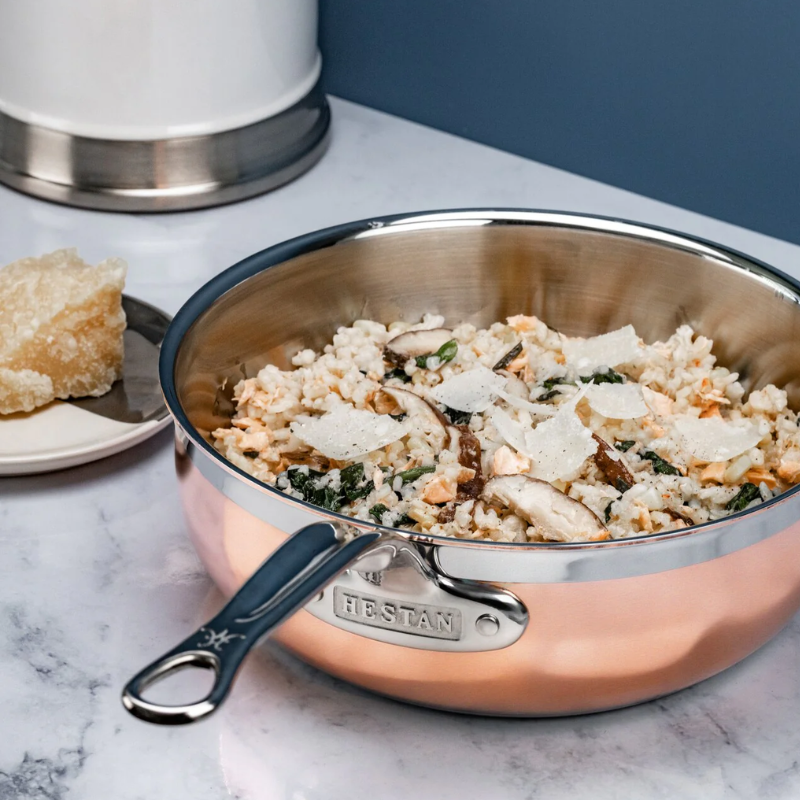 Hestan CopperBond Induction Copper Essential Pans - Medium (3.3L) & Large (4.7L)