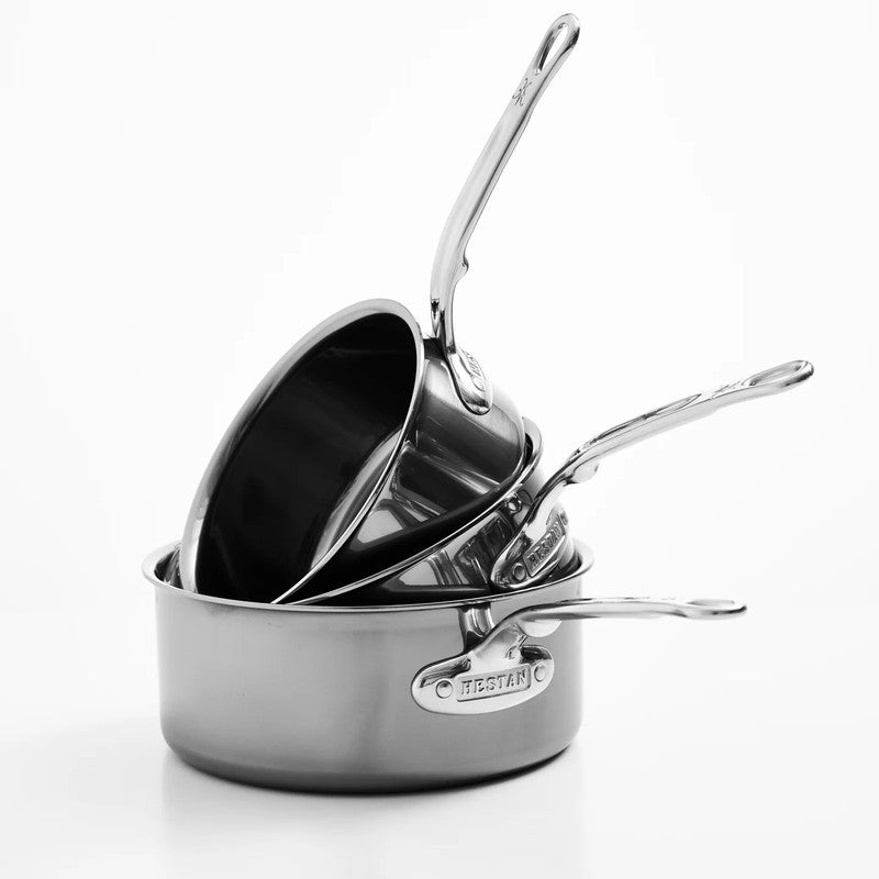 Hestan NanoBond Titanium & Stainless Steel Saucepan with Lid, 22cm