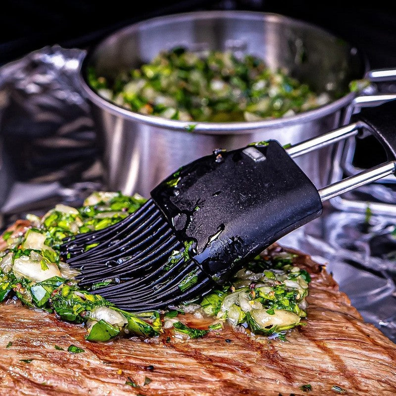 The Cotswold Cooking Company Basting Set with Silicone Brush & Stainless Bowl