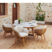 Cane-line Stay Outdoor Dining Chair with Teak Swivel