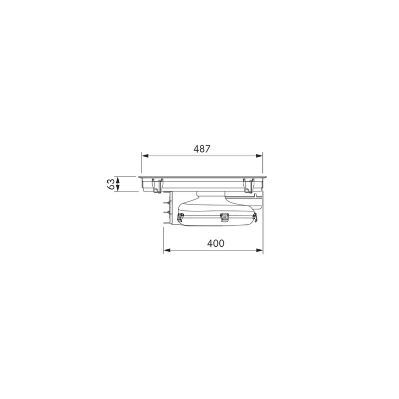 Bora PURMU M Pure 76cm Venting Induction Hob, Black