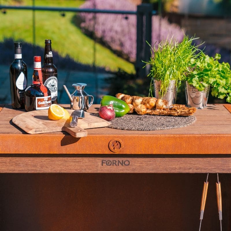 Adezz Forno Corten Steel Outdoor Kitchen Station