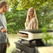 Cozze Rotate Gas Pizza Oven 17", Cordierite, White & Black