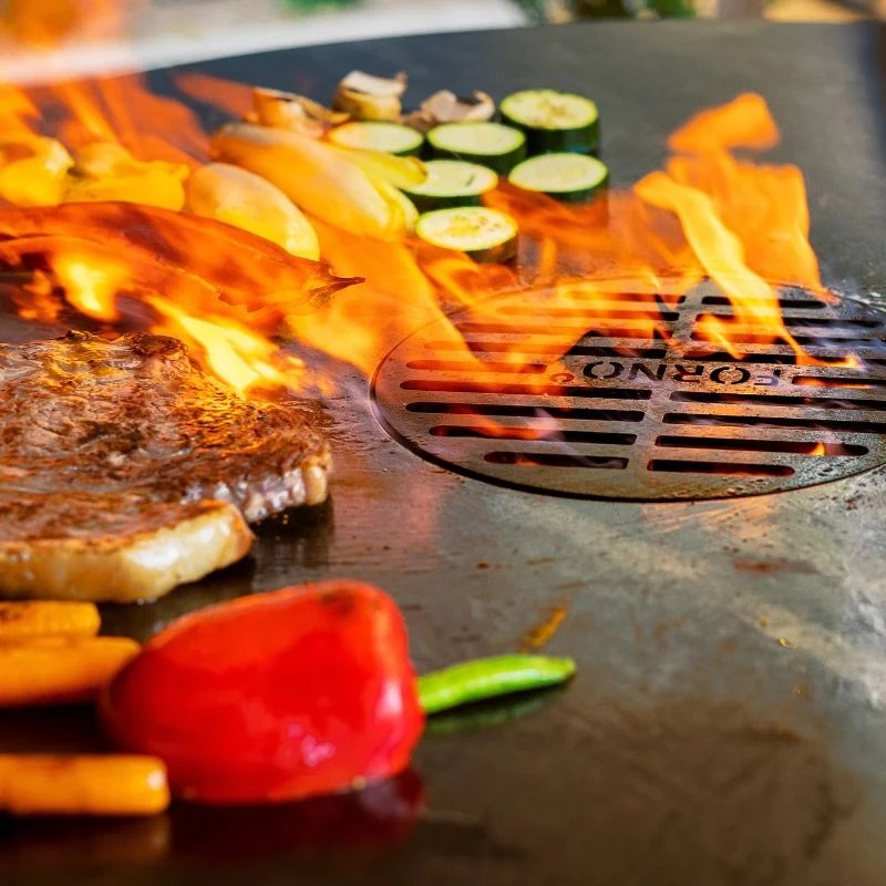 Adezz Forno Seare Halo Piezo Steel Gas Plancha Grill