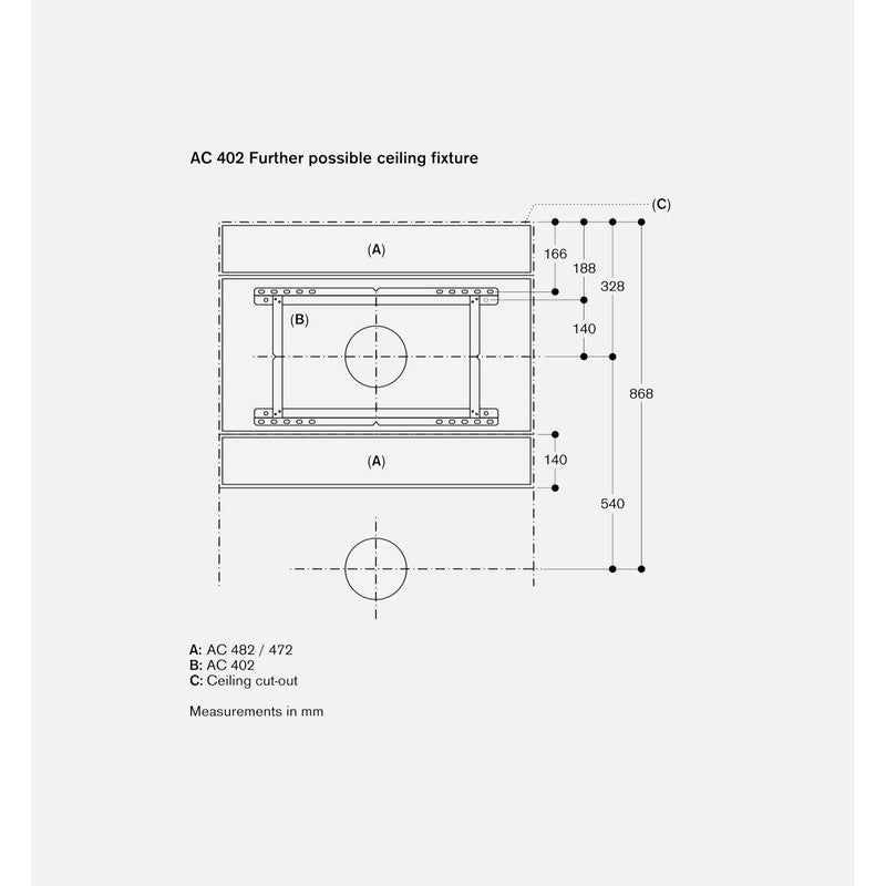 Gaggenau 400 Series AC482181 Stainless Steel Ceiling Extraction 80cm