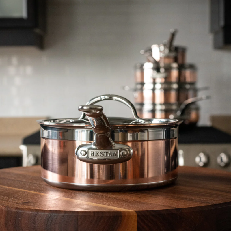 Hestan CopperBond Induction Copper Saucepan & Lid - Small, Medium, Large & Extra Large