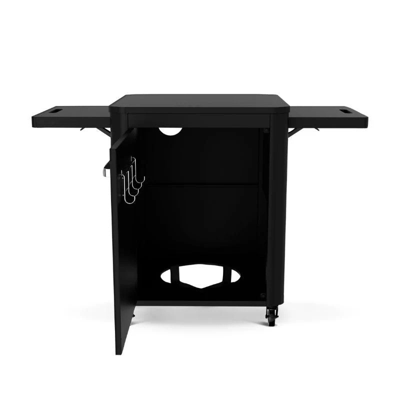 Cozze Premium 600 Steel Table with Folding Side Tables & Gas Bottle Storage