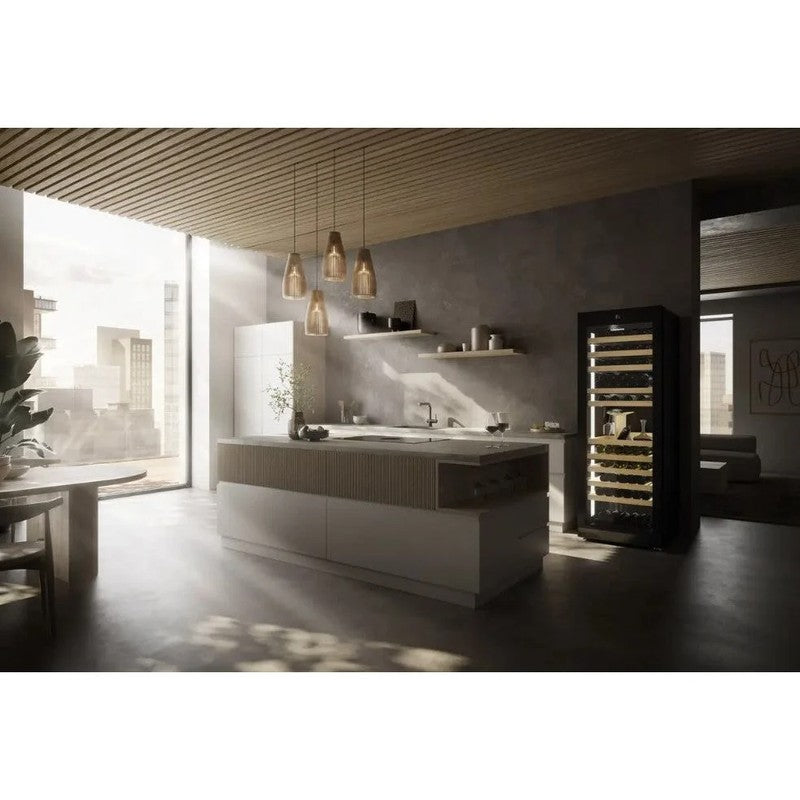 Liebherr Vinidor Selection WPgbi 7473 Steel Wine Cabinet 182 Bottle 3-Zone, Black Steel