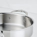 Hestan ProBond Luxe Stainless Steel Sauteuse Pan with Lid, Mirror-Polished