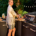Cozze Corner Table Stainless Steel Outdoor Kitchen Unit 70.5 × 70.5cm