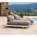 Sticks Platform Arm-/Backrest in Teak or Powder-Coated Aluminium