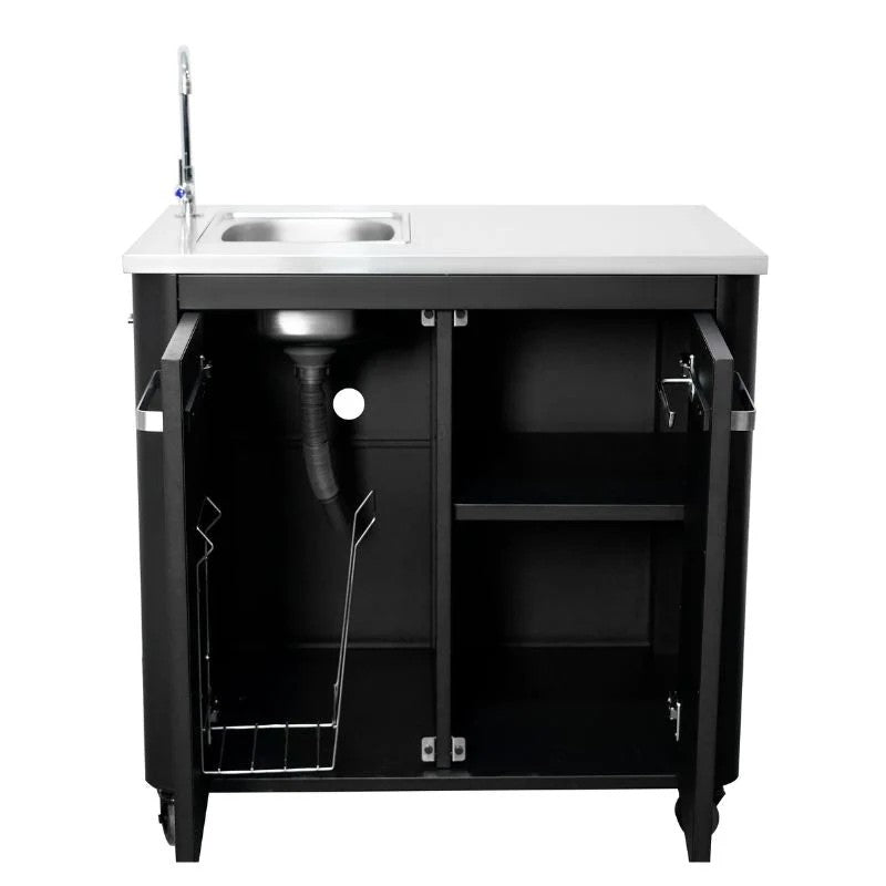 Cozze Outdoor Kitchen 90 Stainless Steel Outdoor Kitchen with Sink