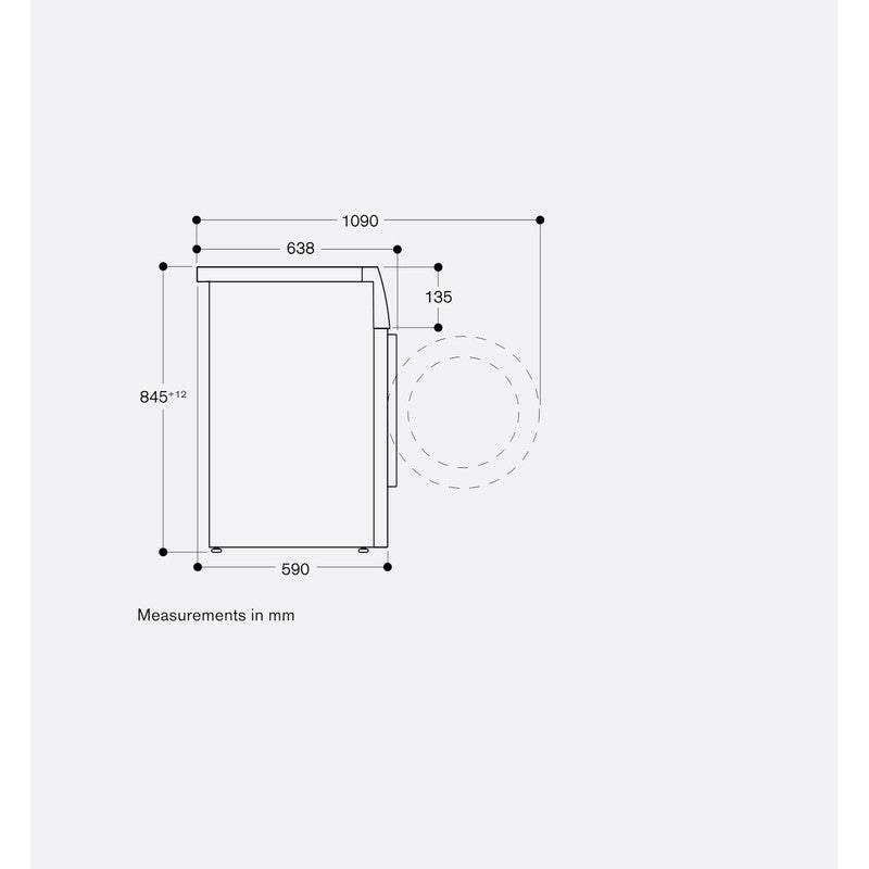 Gaggenau 200 Series WM260166 60cm Built-In Washing Machine, White