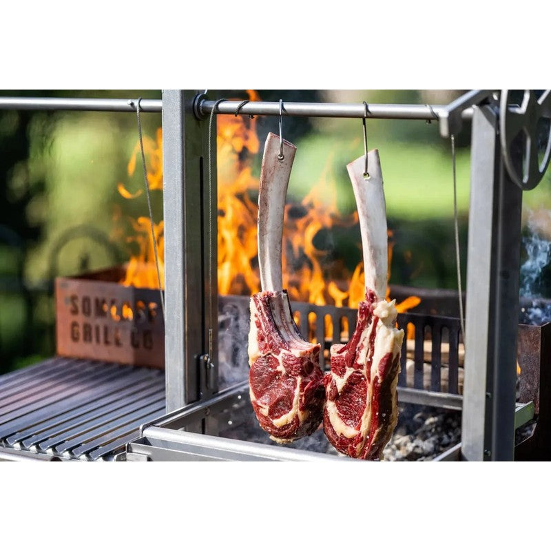 Somerset Grills Grande Cor-Ten Weathering Steel Argentinian Grill