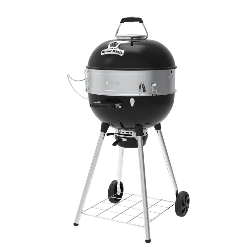 Crown Charcoal Kettle Grill Culinary Ring with Lid Holder & Charcoal Baskets