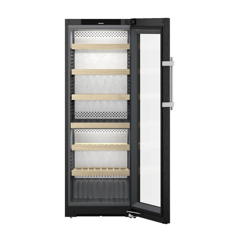 Liebherr Vinidor WPbsi 5052 Steel Wine Cabinet 131 Bottle, Black