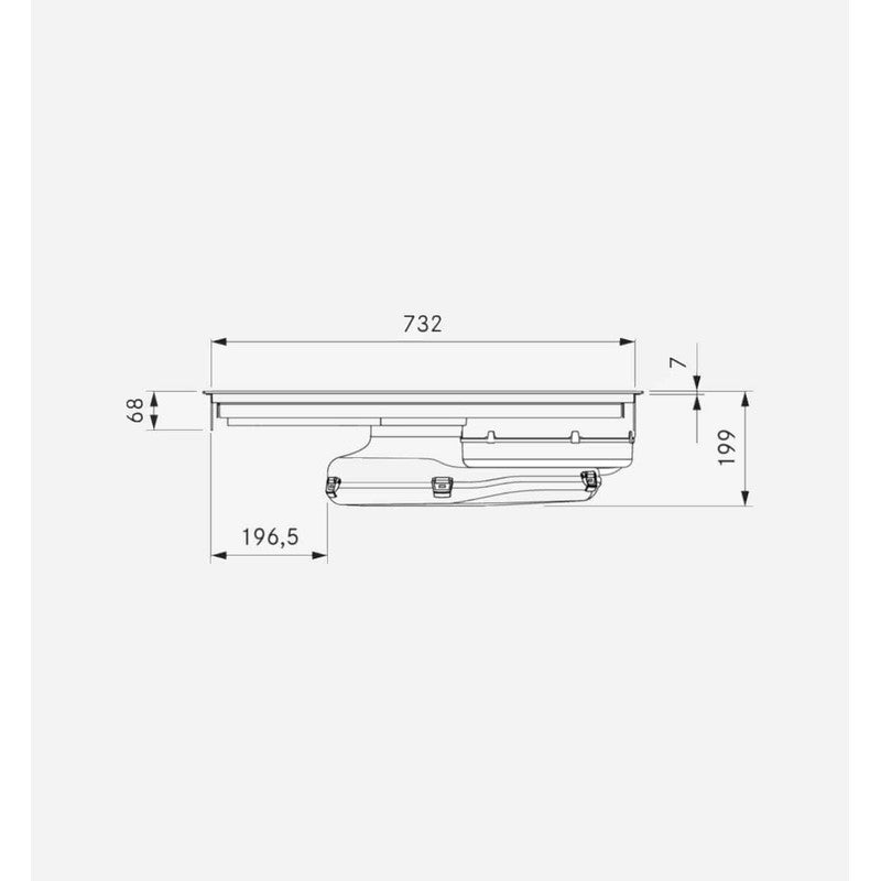 Bora PURA Venting Induction Hob 76cm, Pure Black