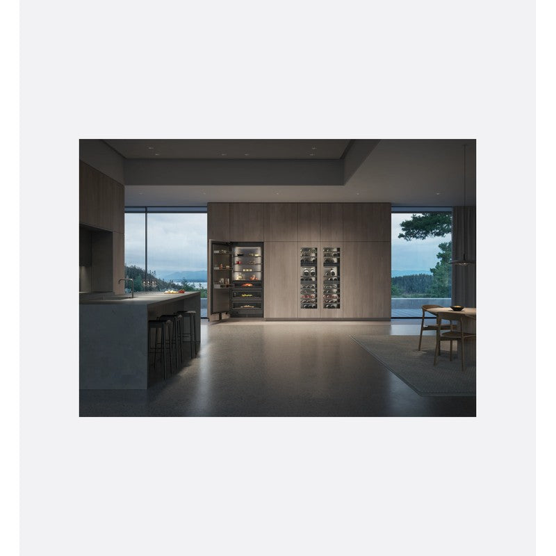 Gaggenau Vario Cooling Expressive Series RVF497190 90cm Fully Integrated Freezer with Icemaker, Dark Brushed Stainless Steel