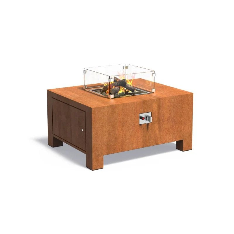 Adezz Forno Brann Corten Steel Gas Fire Pit