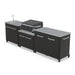 Cozze Modular Outdoor Kitchen Steel with Gas Grill, Storage & Sink