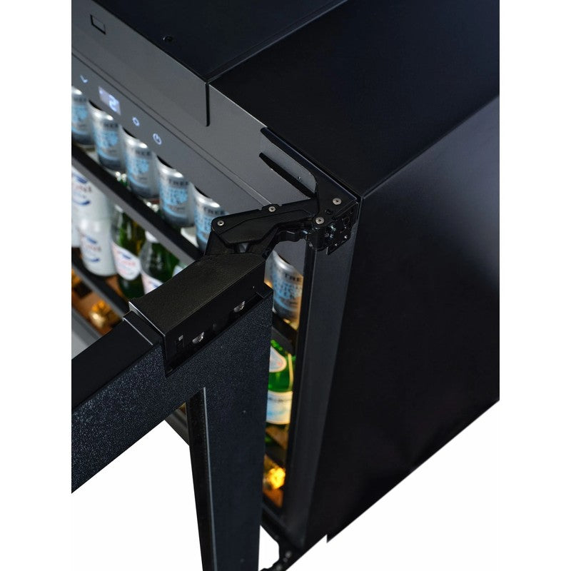 CELLA BV18-BH 300mm Undercounter Drinks Fridge, Black Glass