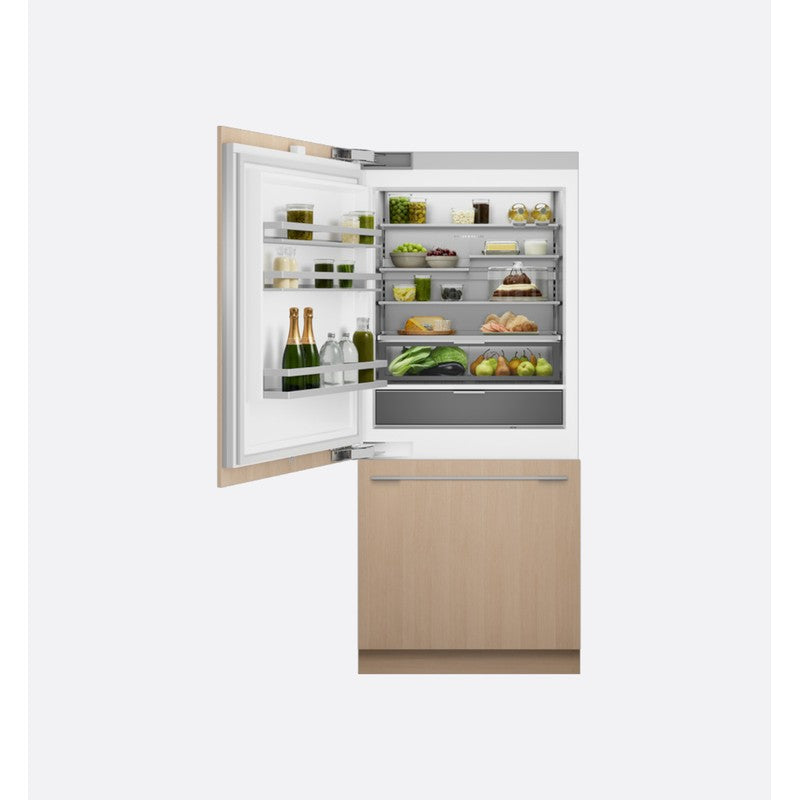 Fisher & Paykel Series 11 RS9121WLUVE1 91cm Fully Integrated Fridge Freezer with Ice & Water, Left Hand Hinge