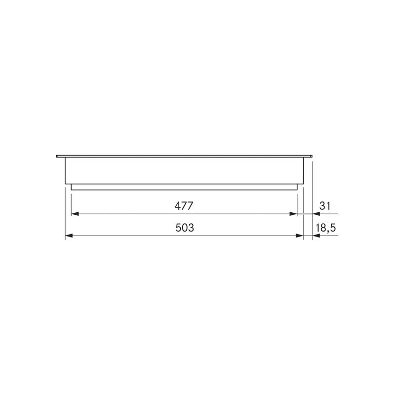Bora PKT3 Stainless Steel Teppan Yaki Grill 37cm with 2 Cooking Zones