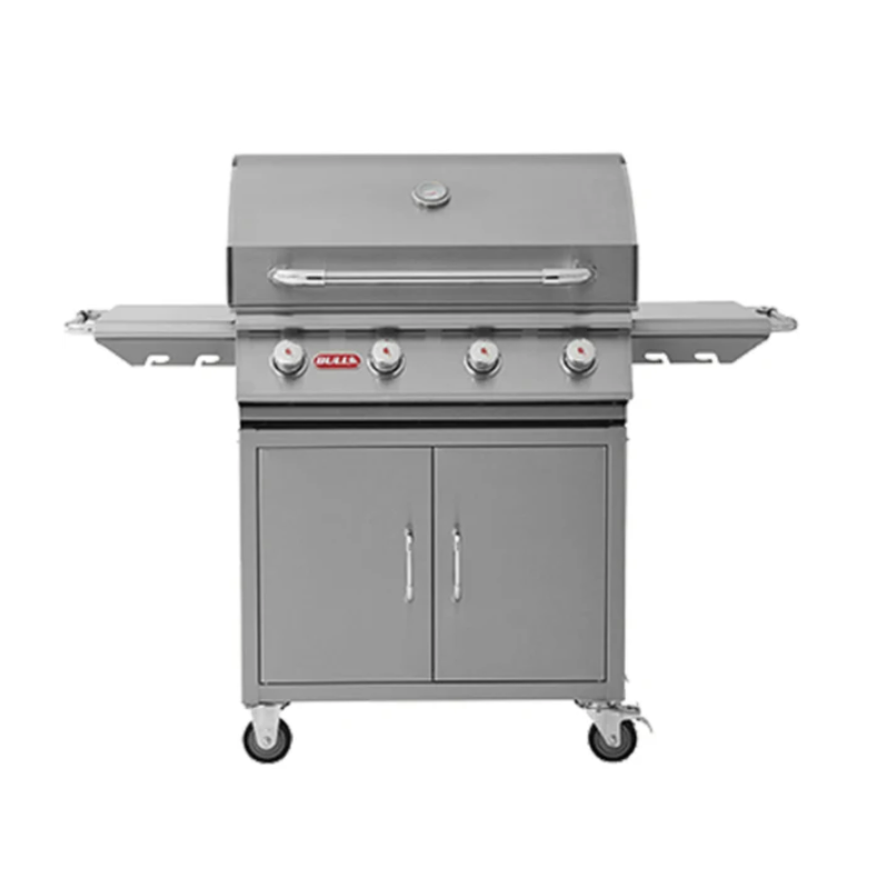 Bull Outlaw Stainless Steel 4 Burner Free Standing Gas BBQ Grill with Cart