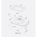 Lacanche BFUG1500INSETTWIN Stainless Steel Built-In Twin Motor Canopy Hood 150cm with Remote Control