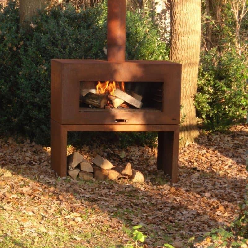 Adezz Forno Enok Corten Steel Outdoor Fireplace