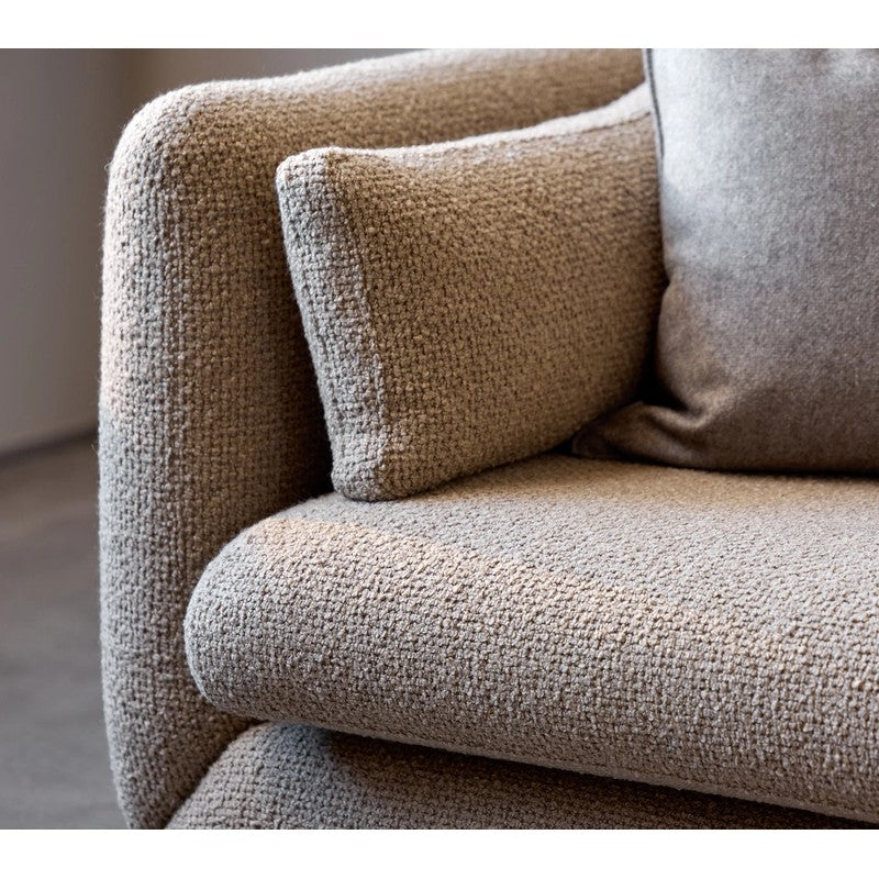 Cane-line Bloom 3-Seater Sofa with Chaise Longue, Teak Legs