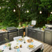 Cozze Corner Table Stainless Steel Outdoor Kitchen Unit 70.5 × 70.5cm