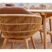 Cane-line Stay Outdoor Dining Chair with Teak Swivel