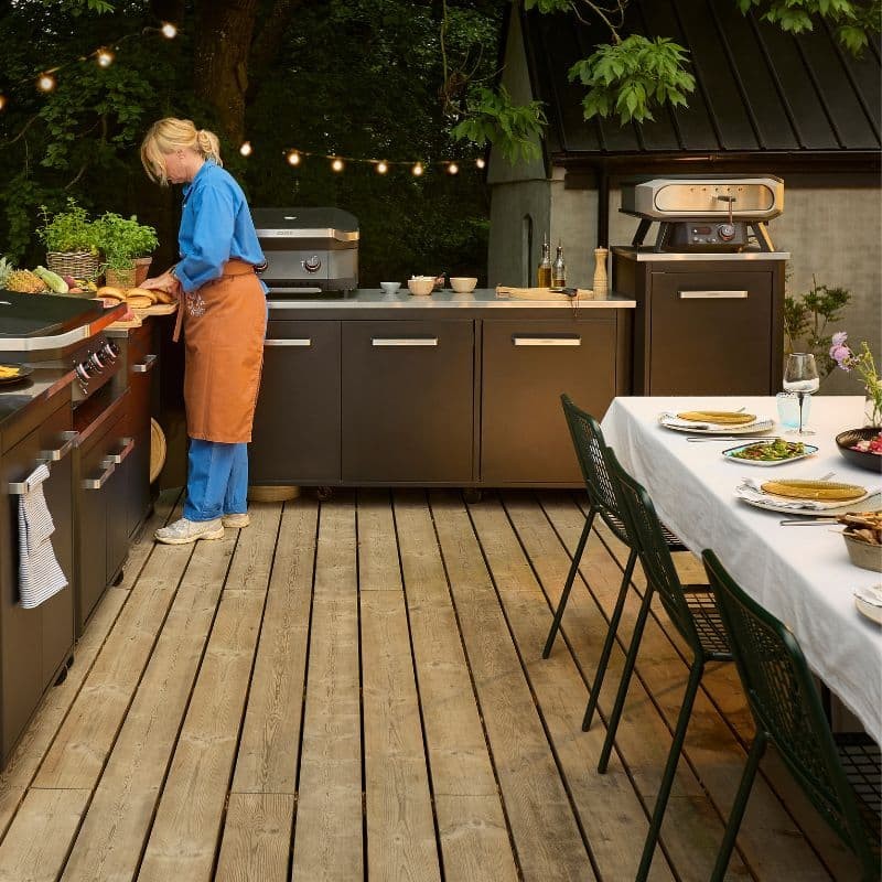 Cozze Premium Rotate Gas Pizza Oven 17" Powder-coated Steel