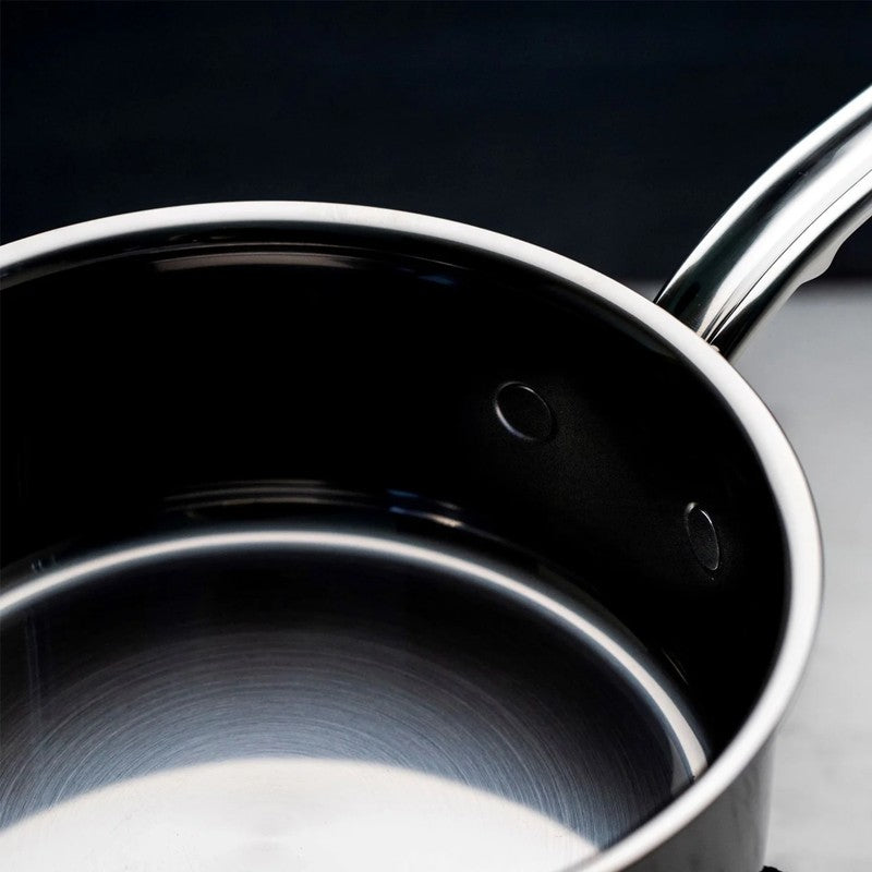 Hestan NanoBond Titanium & Stainless Steel Saucepan with Lid, 22cm