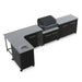Cozze Modular Outdoor Kitchen Stainless Steel L-Shaped with Gas Grill, Sink & Storage