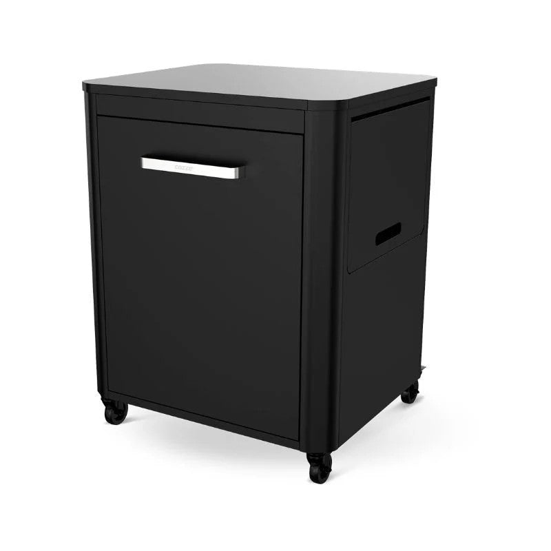 Cozze Premium 600 Steel Table with Folding Side Tables & Gas Bottle Storage