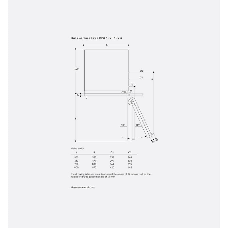 Gaggenau Vario Cooling Expressive Series RVB497190 90cm Fully Integrated Fridge Freezer with Icemaker, Dark Brushed Stainless Steel