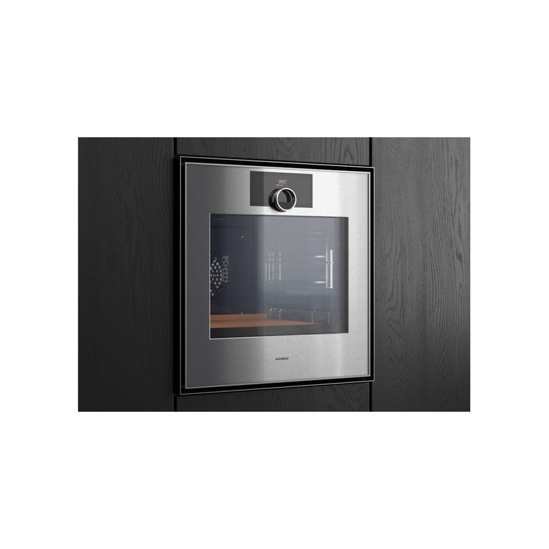 Gaggenau Expressive Series GO471120 Stainless Steel Built-In Single Oven 60cm, Left Hand Hinge