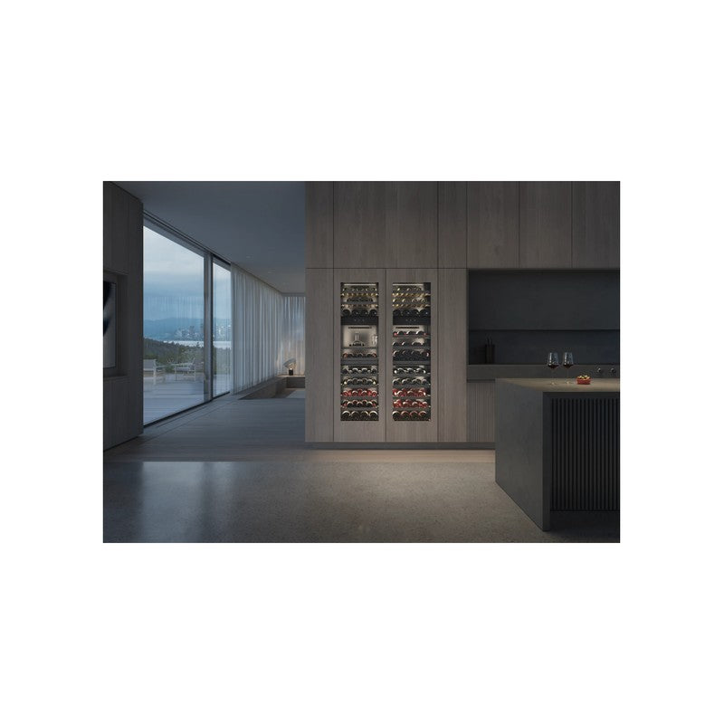 Gaggenau Vario Expressive Series RVW467170 61cm Fully Integrated Wine Storage, Dark Brushed Stainless Steel
