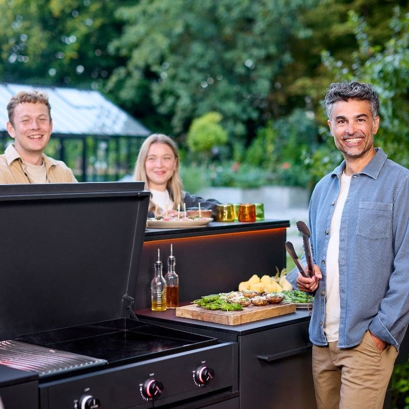 Cozze Combo 900 Enamelled Cast Iron Gas Grill
