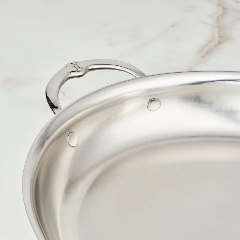 Hestan Provisions Stainless Steel Oval Gratin Dish, Mirror-Polish Finish