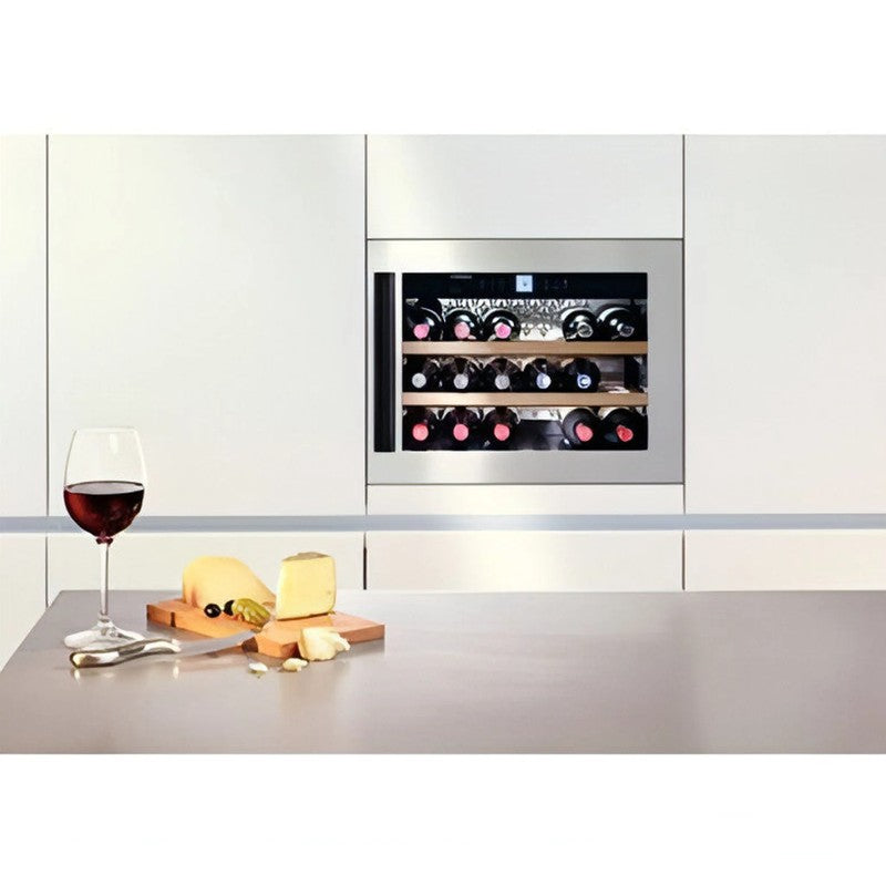 Liebherr GrandCru WKEes 553 Integrated Wine Cooler 18 Bottle with 3 Beech Shelves